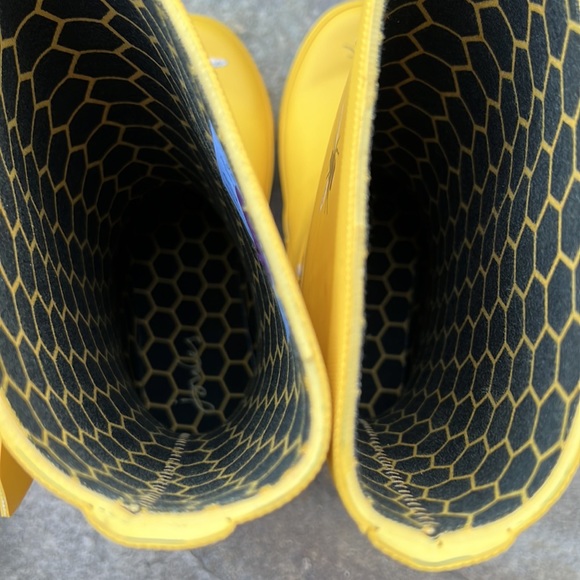 Joules Yellow Bee Molly Midi Rain Boots - Picture 8 of 13